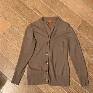 {Tory Burch} Beige signature cardigan